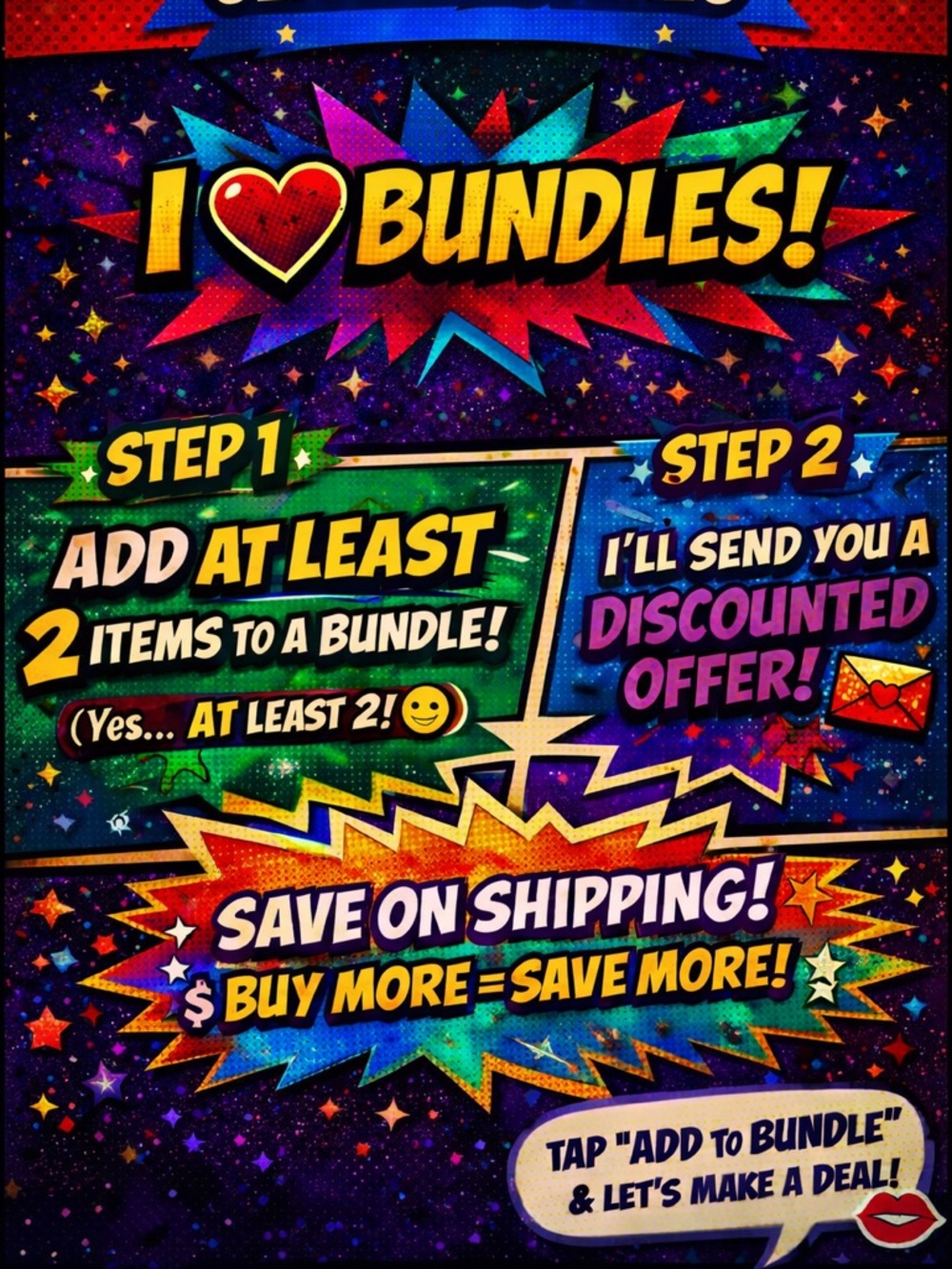 🛍️ BUNDLE DISCOUNTS!